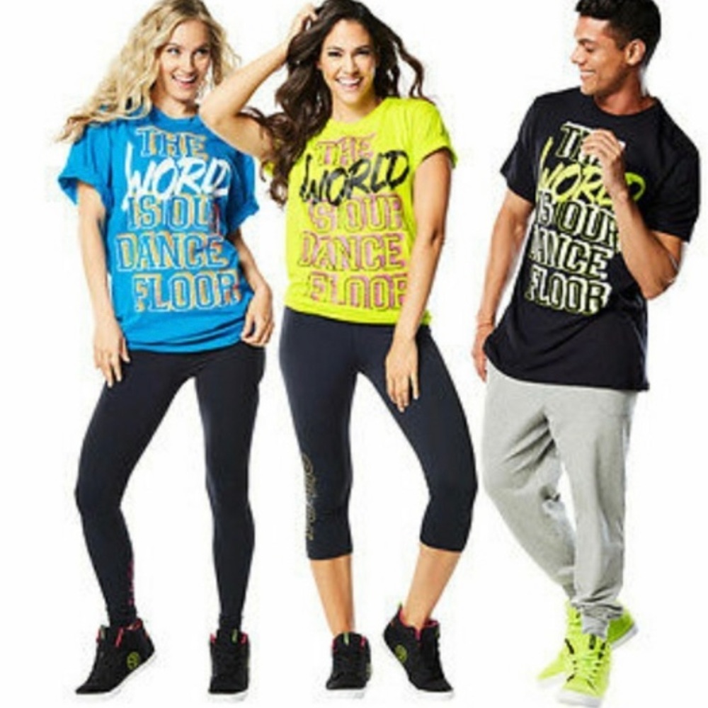✨Zumba Fitness teal t-shirt